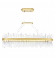  Genevieve LED Chandelier With Medallion Gold Finish (1063P47-169-RC) - CWI