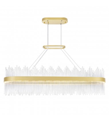  Genevieve LED Chandelier With Medallion Gold Finish (1063P47-169-RC) - CWI