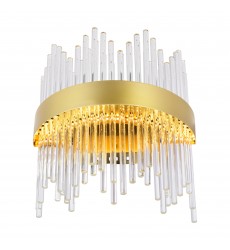  Genevieve LED Wall Sconce With Medallion Gold Finish (1063W12-169) - CWI