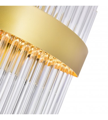  Genevieve LED Wall Sconce With Medallion Gold Finish (1063W12-169) - CWI