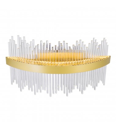 Genevieve LED Wall Sconce With Medallion Gold Finish (1063W24-169) - CWI