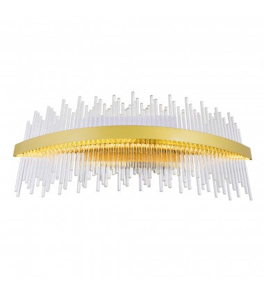  Genevieve LED Wall Sconce With Medallion Gold Finish (1063W32-169) - CWI