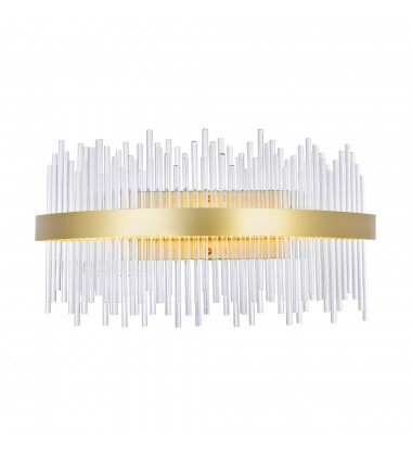  Genevieve LED Wall Sconce With Medallion Gold Finish (1063W32-169) - CWI