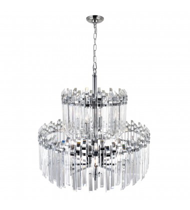  Henrietta 12 Light Chandelier With Chrome Finish (1065P28-12-601) - CWI