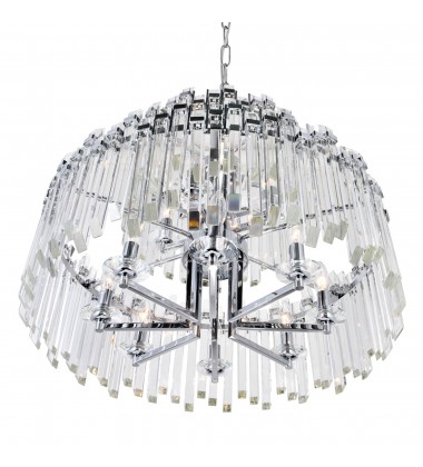  Henrietta 12 Light Chandelier With Chrome Finish (1065P28-12-601) - CWI