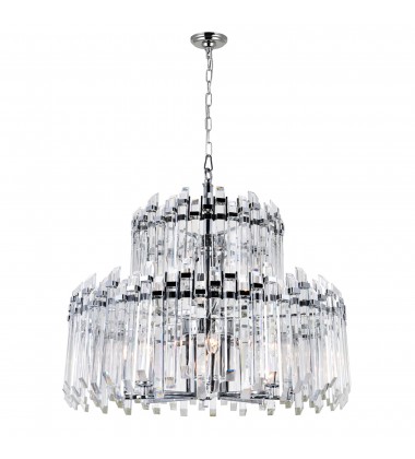  Henrietta 12 Light Chandelier With Chrome Finish (1065P28-12-601) - CWI