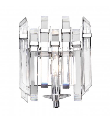 Henrietta 1 Light Wall Sconce With Chrome Finish (1065W8-1-601) - CWI