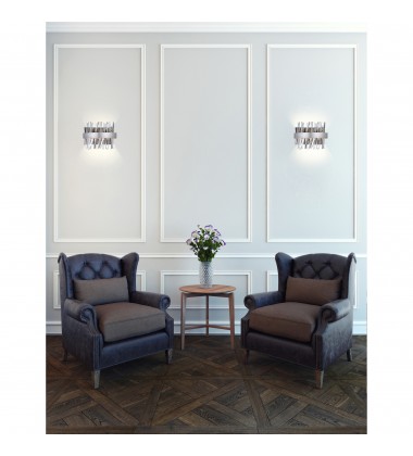  Faye LED Wall Sconce With Chrome Finish (1086W12-601) - CWI