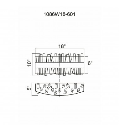 Faye LED Wall Sconce With Chrome Finish (1086W18-601) - CWI Faye LED Wall Sconce With Chrome Finish (1086W18-601) - CWI