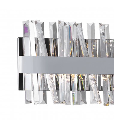  Faye LED Wall Sconce With Chrome Finish (1086W24-601) - CWI