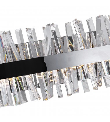  Faye LED Wall Sconce With Chrome Finish (1086W24-601) - CWI