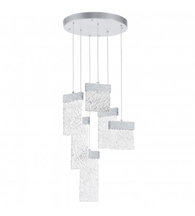  Carolina LED Chandelier With Pewter Finish (1090P16-6-269) - CWI