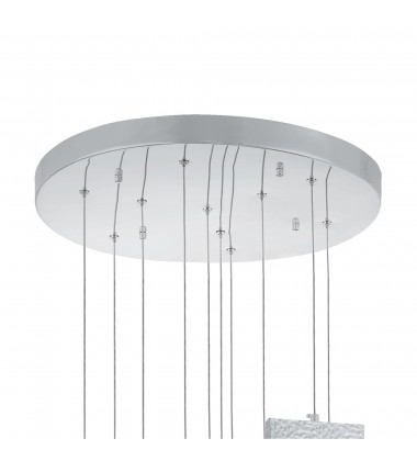  Carolina LED Chandelier With Pewter Finish (1090P20-10-269) - CWI