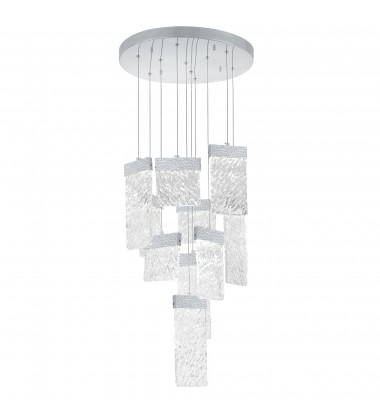  Carolina LED Chandelier With Pewter Finish (1090P20-10-269) - CWI