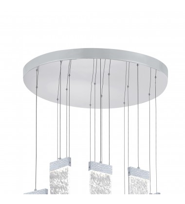  Carolina LED Chandelier With Pewter Finish (1090P32-16-269) - CWI