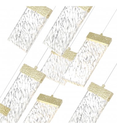  Carolina LED Chandelier With Gold Leaf Finish (1090P32-16-620) - CWI
