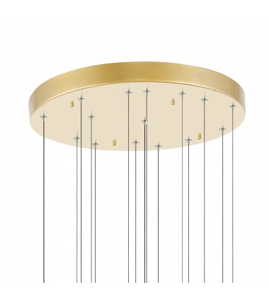  Carolina LED Chandelier With Gold Leaf Finish (1090P32-16-620) - CWI