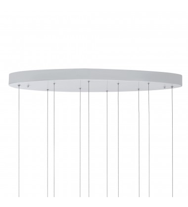  Carolina LED Chandelier With Pewter Finish (1090P40-10-269-O) - CWI