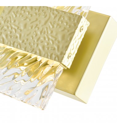  Carolina LED Wall Sconce With Gold Leaf Finish (1090W5-1-620) - CWI