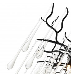  Anita 12 Light Chandelier With Black Finish (1094P26-12-101) - CWI