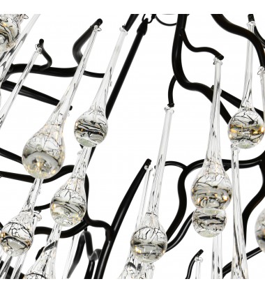  Anita 12 Light Chandelier With Black Finish (1094P26-12-101) - CWI