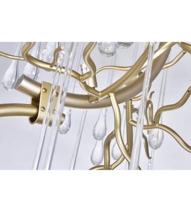  Anita 12 Light Chandelier With Gold Leaf Finish (1094P26-12-620) - CWI