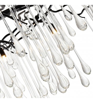  Anita 6 Light Chandelier With Black Finish (1094P26-6-101) - CWI