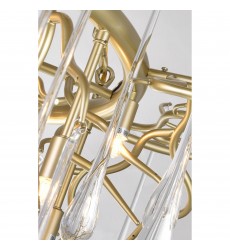  Anita 12 Light Chandelier with Gold Leaf Finish (1094P43-12-620) - CWI Lighting