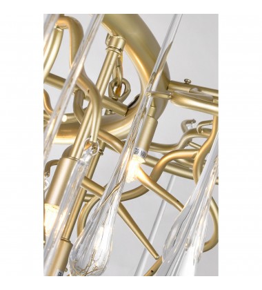 Anita 12 Light Chandelier With Gold Leaf Finish (1094P43-12-620) - CWI Anita 12 Light Chandelier With Gold Leaf Finish (1094P43-12-620) - CWI
