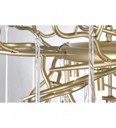 Anita 12 Light Chandelier With Gold Leaf Finish (1094P43-12-620) - CWI Anita 12 Light Chandelier With Gold Leaf Finish (1094P43-12-620) - CWI