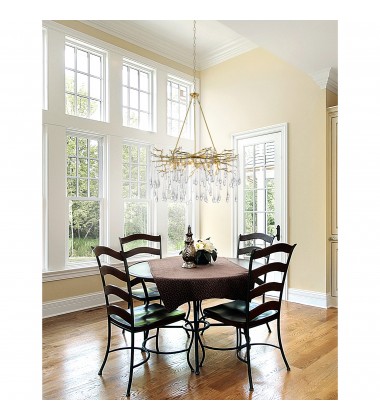 Anita 12 Light Chandelier With Gold Leaf Finish (1094P43-12-620) - CWI Anita 12 Light Chandelier With Gold Leaf Finish (1094P43-12-620) - CWI