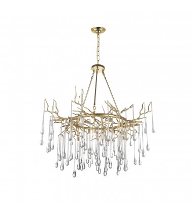  Anita 12 Light Chandelier With Gold Leaf Finish (1094P43-12-620) - CWI