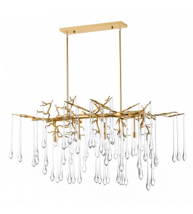 Anita 10 Light Chandelier With Gold Leaf Finish (1094P47-10-620) - CWI Anita 10 Light Chandelier With Gold Leaf Finish (1094P47-10-620) - CWI