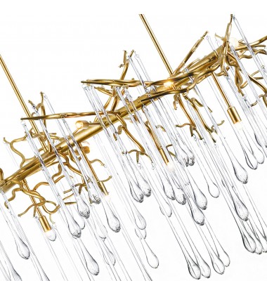 Anita 10 Light Chandelier With Gold Leaf Finish (1094P47-10-620) - CWI Anita 10 Light Chandelier With Gold Leaf Finish (1094P47-10-620) - CWI