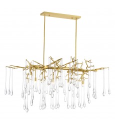  Anita 10 Light Chandelier With Gold Leaf Finish (1094P47-10-620) - CWI