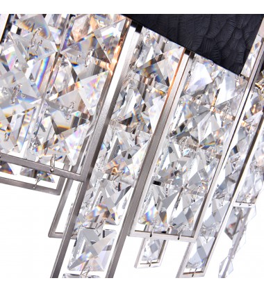  Glacier 6 Light Down Chandelier With Polished Nickel Finish (1099P16-6-613) - CWI