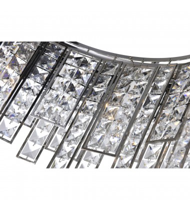  Glacier 10 Light Down Chandelier With Polished Nickel Finish (1099P32-10-613) - CWI