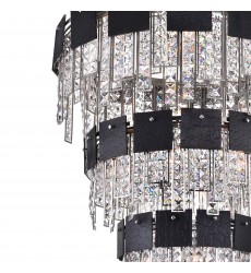  Glacier 24 Light Down Chandelier With Polished Nickel Finish (1099P32-24-613) - CWI