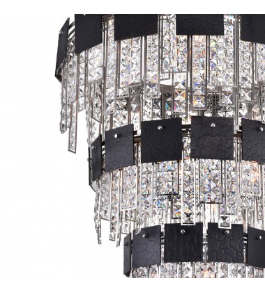 Glacier 24 Light Down Chandelier With Polished Nickel Finish (1099P32-24-613) - CWI Glacier 24 Light Down Chandelier With Polished Nickel Finish (1099P32-24-613) - CWI