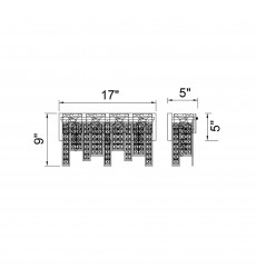  Glacier 3 Light Vanity Light With Polished Nickel Finish (1099W17-3-613) - CWI