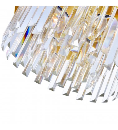  Panache 10 Light Down Chandelier With Medallion Gold Finish (1100P24-10-169) - CWI