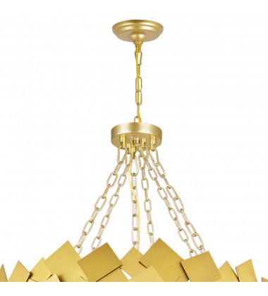  Panache 10 Light Down Chandelier With Medallion Gold Finish (1100P24-10-169) - CWI