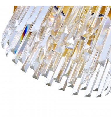  Panache 6 Light Down Chandelier With Medallion Gold Finish (1100P24-6-169) - CWI
