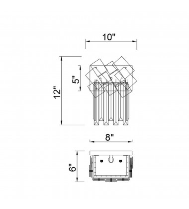  Panache 1 Light Wall Light With Medallion Gold Finish (1100W10-1-169) - CWI