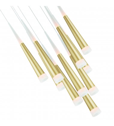  Andes LED Multi Light Pendant With Satin Gold Finish (1103P16-10-602) - CWI