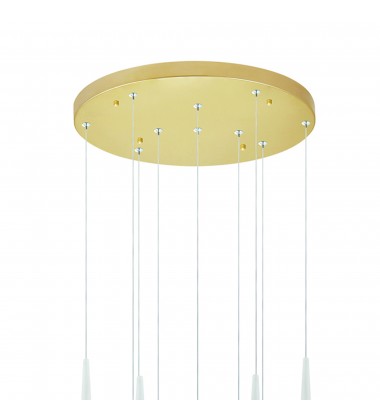  Andes LED Multi Light Pendant With Satin Gold Finish (1103P16-10-602) - CWI