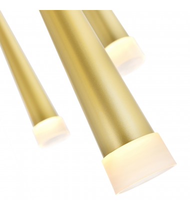  Andes LED Multi Light Pendant With Satin Gold Finish (1103P20-13-602) - CWI