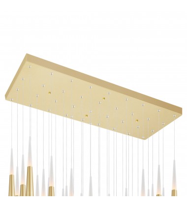  Andes LED Multi Light Pendant With Satin Gold Finish (1103P38-36-602) - CWI