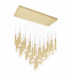  Andes LED Multi Light Pendant With Satin Gold Finish (1103P38-36-602) - CWI