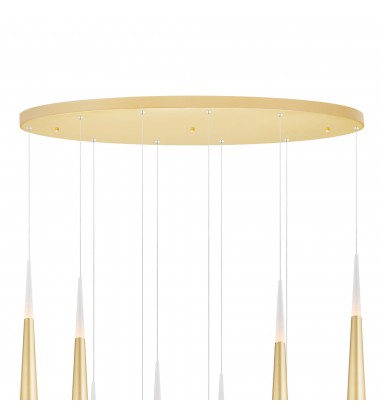  Andes LED Multi Light Pendant With Satin Gold Finish (1103P40-10-602) - CWI